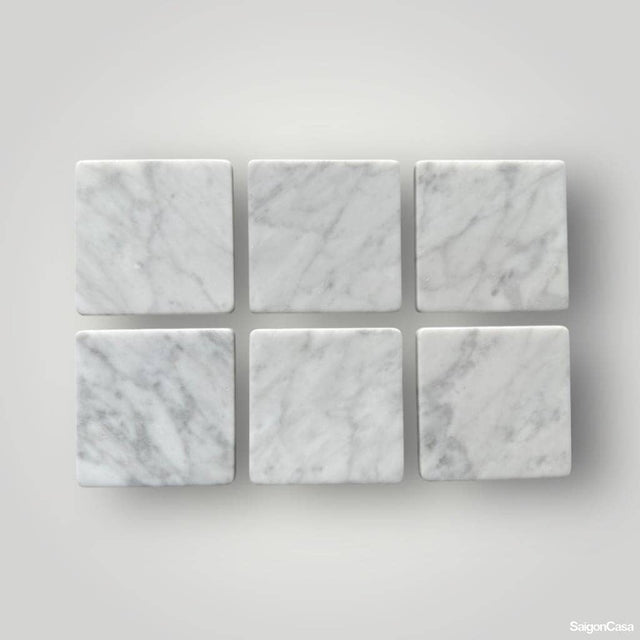 Lót Ly Đá Marble Vuông 9x9cm - SaigonCasa | Curated Surfaces & Contemporary Living