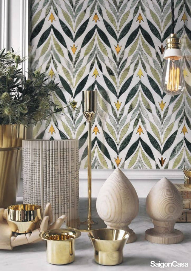 Luxury Marble Waterjet Mosaic - SaigonCasa | Curated Surfaces & Contemporary Living