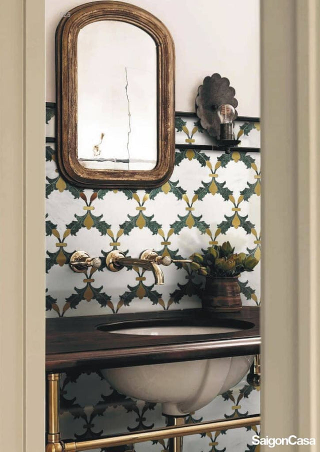 Luxury Marble Waterjet Mosaic - SaigonCasa | Curated Surfaces & Contemporary Living