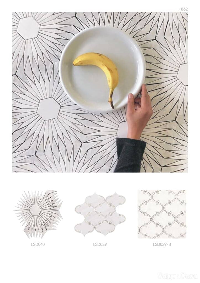 Luxury Marble Waterjet Mosaic - SaigonCasa | Curated Surfaces & Contemporary Living