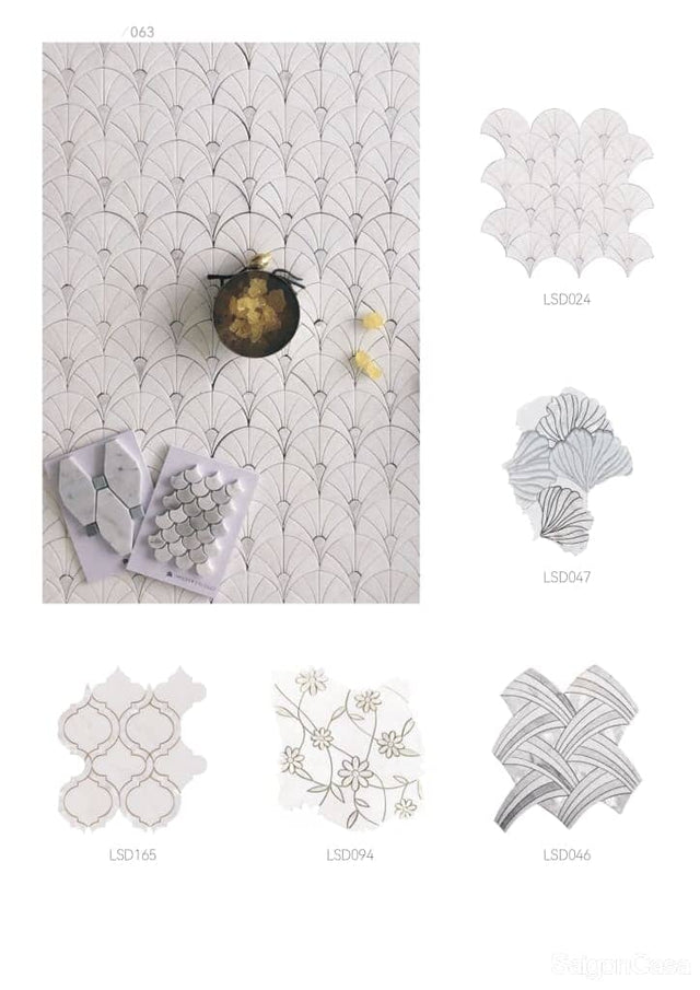 Luxury Marble Waterjet Mosaic - SaigonCasa | Curated Surfaces & Contemporary Living