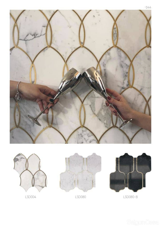 Luxury Marble Waterjet Mosaic - SaigonCasa | Curated Surfaces & Contemporary Living