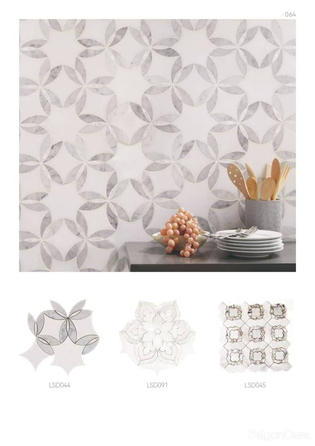 Luxury Marble Waterjet Mosaic - SaigonCasa | Curated Surfaces & Contemporary Living