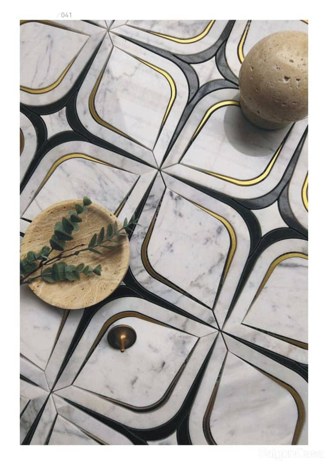 Luxury Marble Waterjet Mosaic - SaigonCasa | Curated Surfaces & Contemporary Living