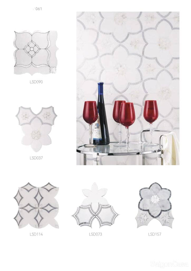 Luxury Marble Waterjet Mosaic - SaigonCasa | Curated Surfaces & Contemporary Living