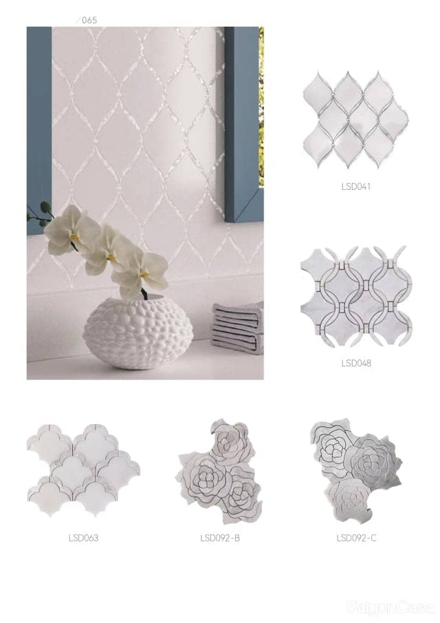Luxury Marble Waterjet Mosaic - SaigonCasa | Curated Surfaces & Contemporary Living