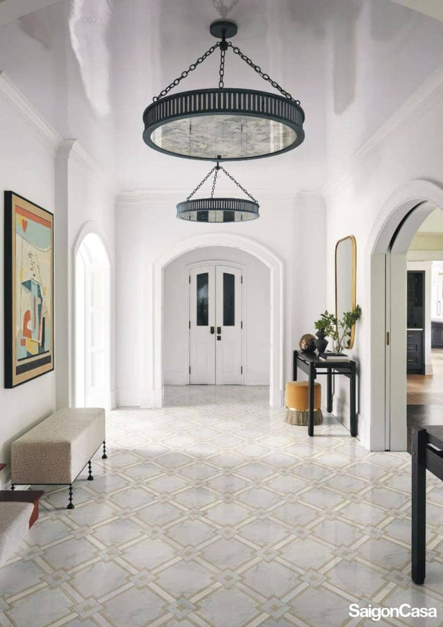 Luxury Marble Waterjet Mosaic - SaigonCasa | Curated Surfaces & Contemporary Living