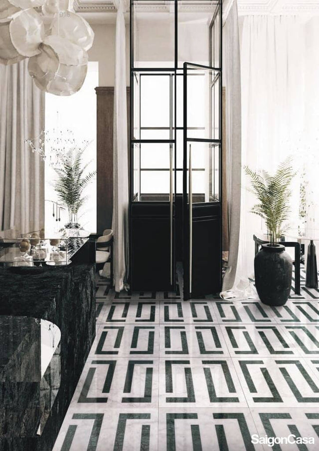 Luxury Marble Waterjet Mosaic - SaigonCasa | Curated Surfaces & Contemporary Living
