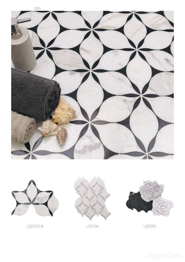 Luxury Marble Waterjet Mosaic - SaigonCasa | Curated Surfaces & Contemporary Living