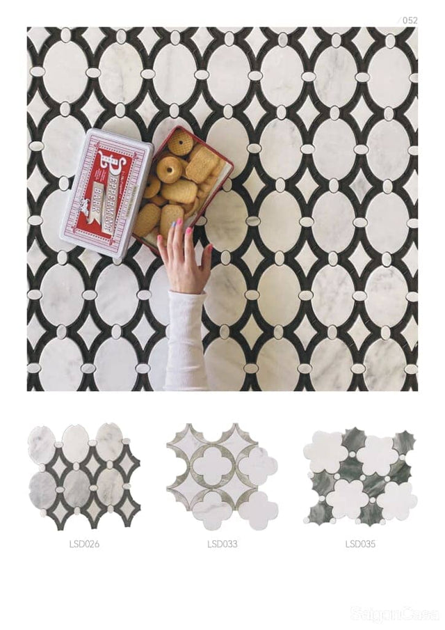 Luxury Marble Waterjet Mosaic - SaigonCasa | Curated Surfaces & Contemporary Living