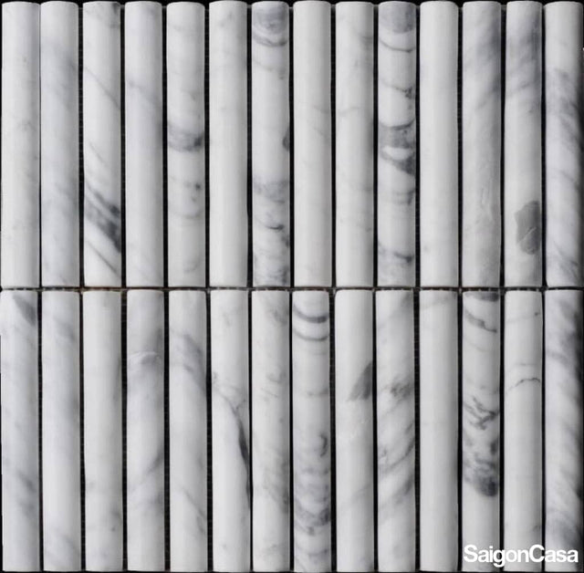 Mosaic Đá 3D Arabescato - SaigonCasa | Curated Surfaces & Contemporary Living