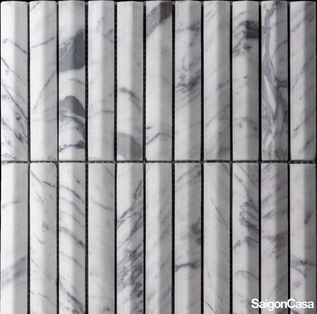 Mosaic Đá 3D Arabescato - SaigonCasa | Curated Surfaces & Contemporary Living