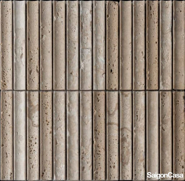 Mosaic Đá 3D Travertino - SaigonCasa | Curated Surfaces & Contemporary Living