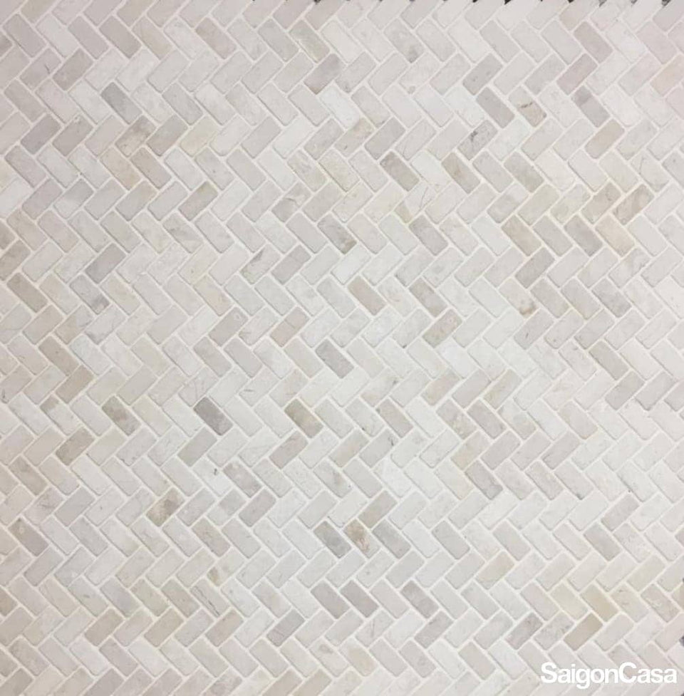 mosaic đá  herringbone
