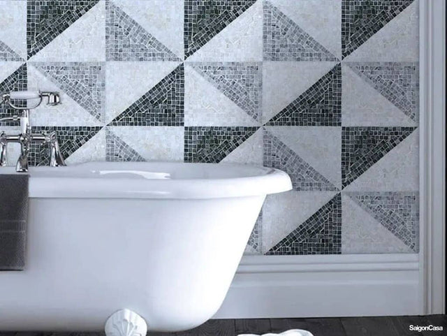 Mosaic đá cắt thủ công 