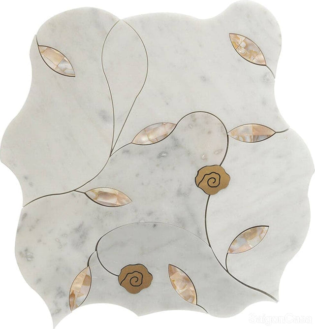 Đá Mosaic Marble Fleur 