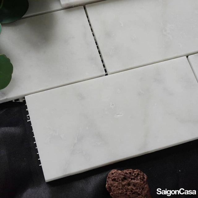 Mosaic Đá Marble Carrara - SaigonCasa | Curated Surfaces & Contemporary Living