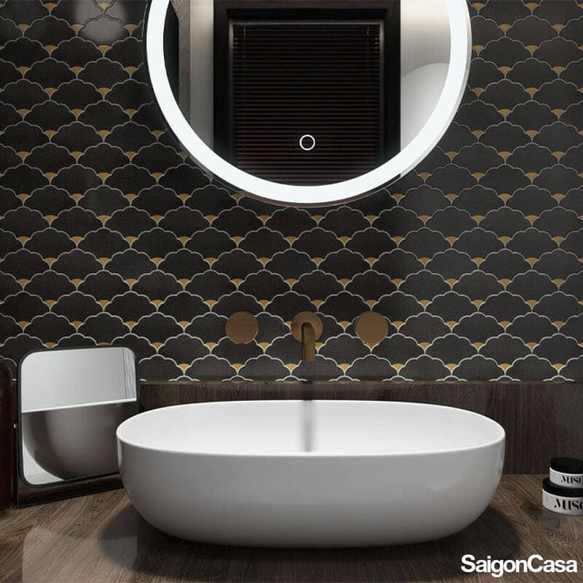 Mosaic Đá Marble Cloud - SaigonCasa | Curated Surfaces & Contemporary Living