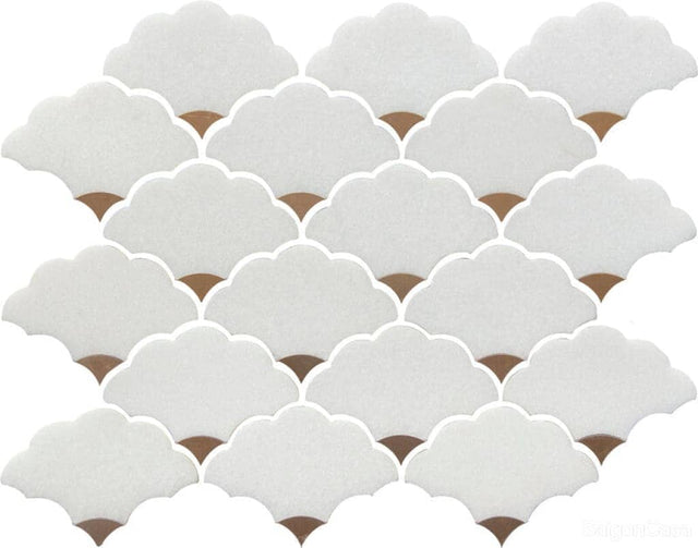 Mosaic Đá Marble Cloud - SaigonCasa | Curated Surfaces & Contemporary Living