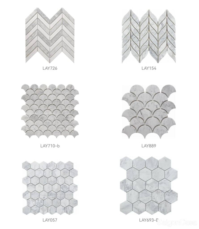 Mosaic Đá Marble Deluxe - SaigonCasa | Curated Surfaces & Contemporary Living