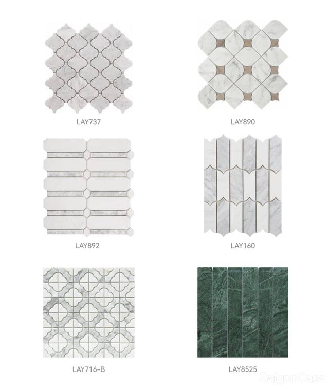 Mosaic Đá Marble Deluxe - SaigonCasa | Curated Surfaces & Contemporary Living