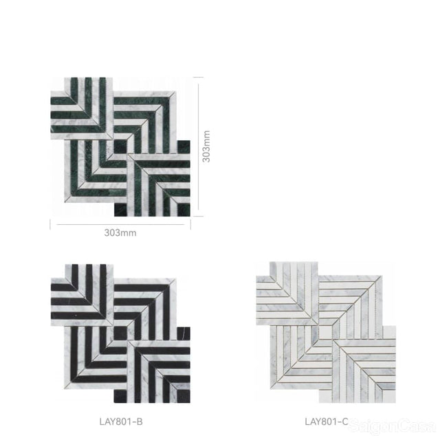 Mosaic Đá Marble Deluxe - SaigonCasa | Curated Surfaces & Contemporary Living
