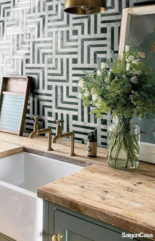 Mosaic Đá Marble Deluxe - SaigonCasa | Curated Surfaces & Contemporary Living