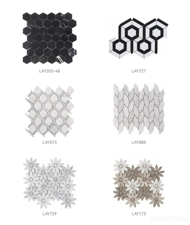 Mosaic Đá Marble Deluxe - SaigonCasa | Curated Surfaces & Contemporary Living