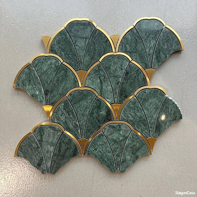 Mosaic Đá Marble Fan Scale