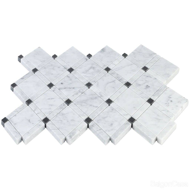 Mosaic Đá Marble Hình Thoi - SaigonCasa | Curated Surfaces & Contemporary Living