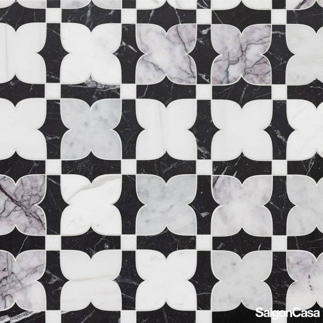 Mosaic Đá Marble Lilac - SaigonCasa | Curated Surfaces & Contemporary Living