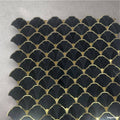 Mosaic Đá Marble Nero Fan - SaigonCasa | Curated Surfaces & Contemporary Living