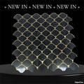 Mosaic Đá Marble Nero Fan - SaigonCasa | Curated Surfaces & Contemporary Living