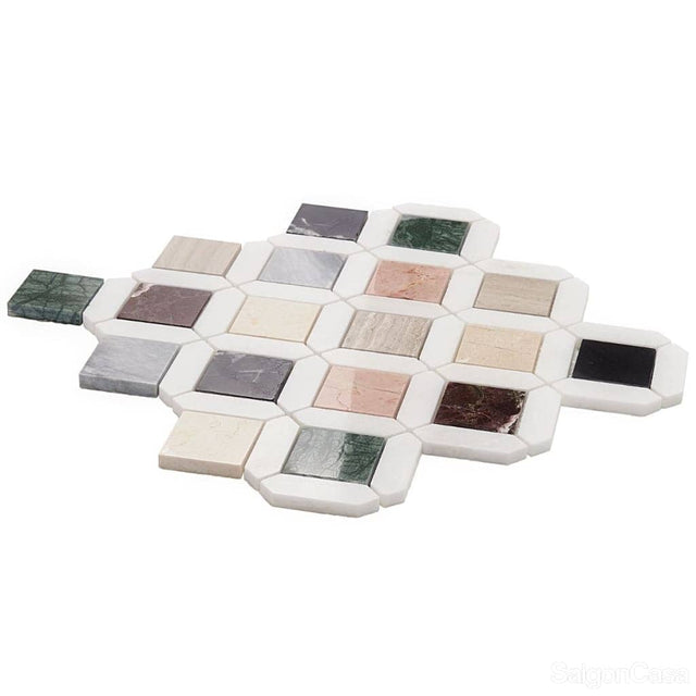 Mosaic Đá Marble Nhiều Màu New Orleans - SaigonCasa | Curated Surfaces & Contemporary Living