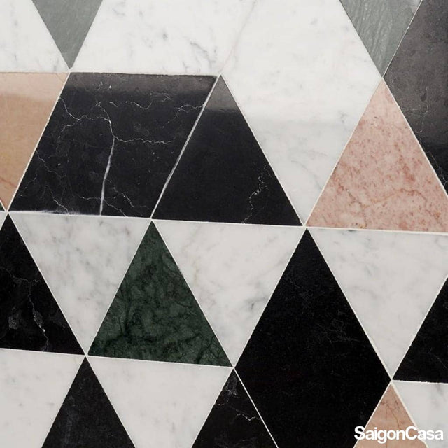 Mosaic Đá Marble Quatro Mix - SaigonCasa | Curated Surfaces & Contemporary Living