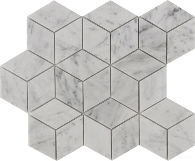 Mosaic Đá Marble Rhombus - SaigonCasa | Curated Surfaces & Contemporary Living