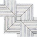 Mosaic Đá Marble Stripe - SaigonCasa | Curated Surfaces & Contemporary Living