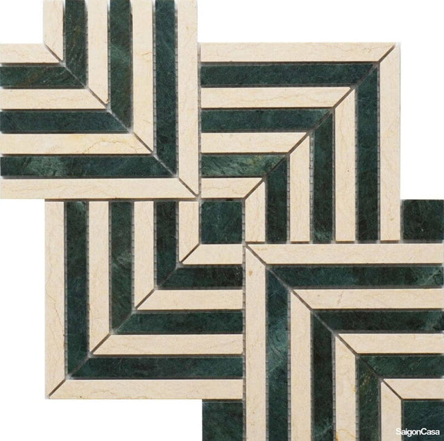 Mosaic Đá Marble Stripe - SaigonCasa | Curated Surfaces & Contemporary Living
