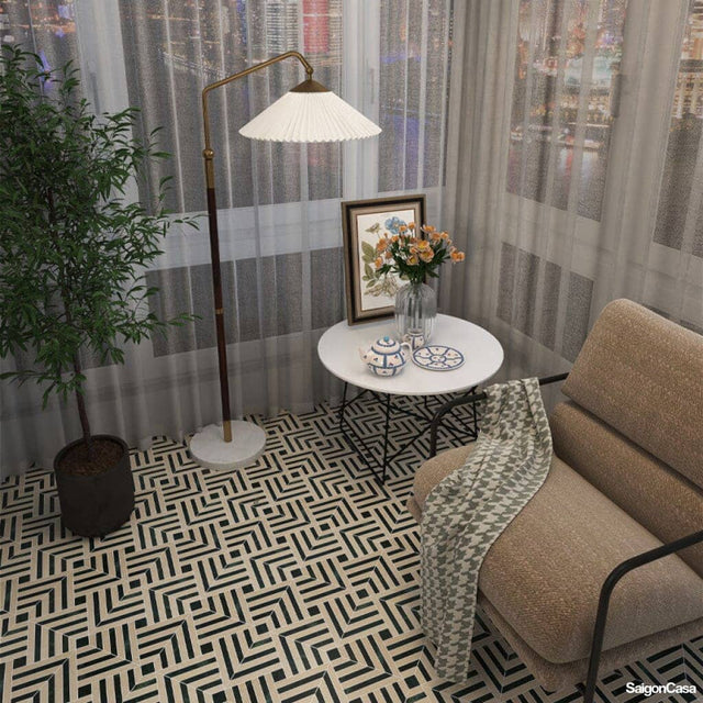 Mosaic Đá Marble Stripe - SaigonCasa | Curated Surfaces & Contemporary Living