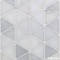 Mosaic Đá Marble Triangle White & Round - SaigonCasa | Curated Surfaces & Contemporary Living