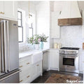 Mosaic Đá Marble Triangle White & Round - SaigonCasa | Curated Surfaces & Contemporary Living