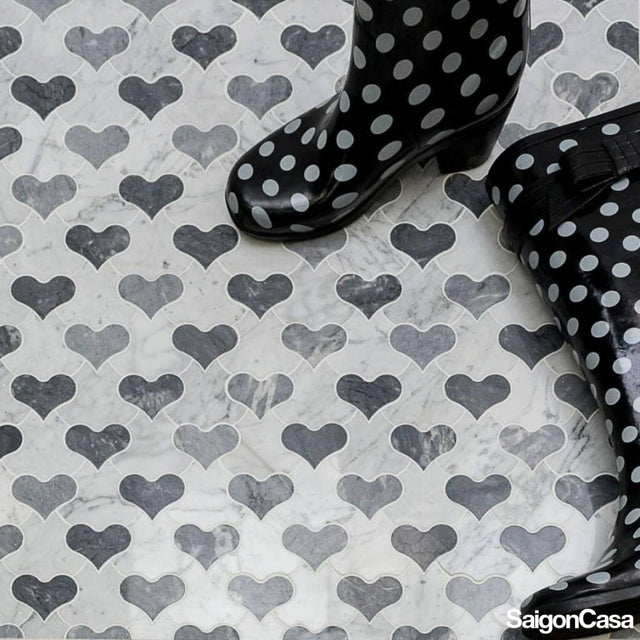 Mosaic Đá Marble Valentine's - SaigonCasa | Curated Surfaces & Contemporary Living