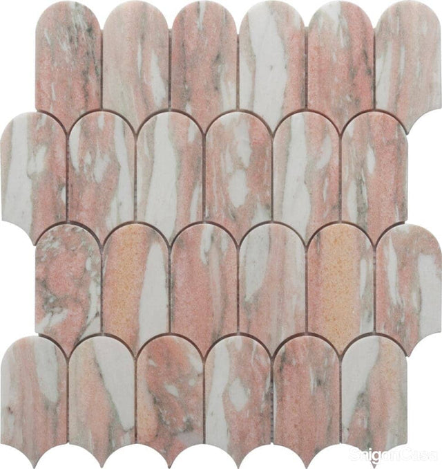 Mosaic Đá Marble Vảy Cá - SaigonCasa | Curated Surfaces & Contemporary Living