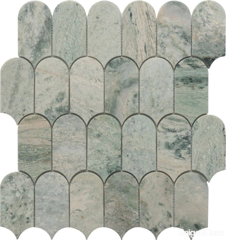 Mosaic Đá Marble Vảy Cá