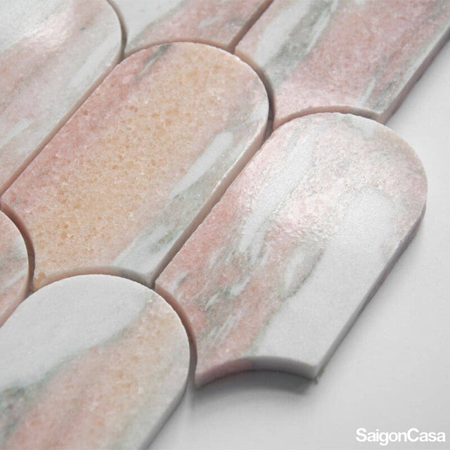Mosaic Đá Marble Vảy Cá - SaigonCasa | Curated Surfaces & Contemporary Living