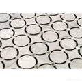 Mosaic Đá Marble W&B Circle - SaigonCasa | Curated Surfaces & Contemporary Living