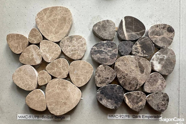 Mosaic Đá Stone Pebble - SaigonCasa | Curated Surfaces & Contemporary Living