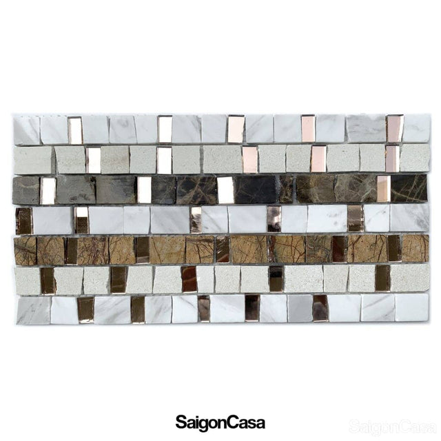 Mosaic Đá + Thủy Tinh - SaigonCasa | Curated Surfaces & Contemporary Living