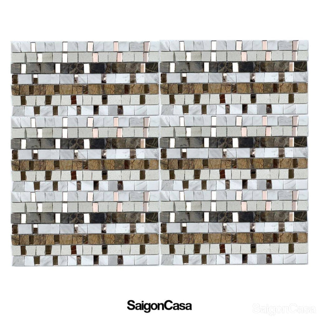 Mosaic Đá + Thủy Tinh - SaigonCasa | Curated Surfaces & Contemporary Living