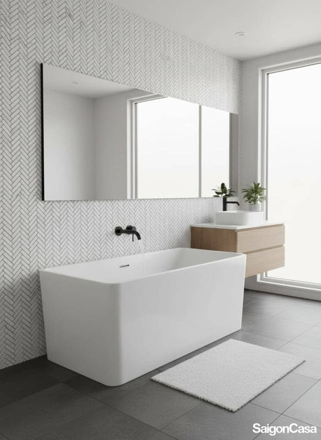 Mosaic Đá Tự Nhiên Vis - SaigonCasa | Curated Surfaces & Contemporary Living